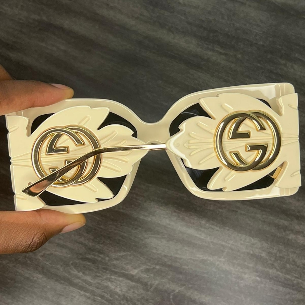 Gucci leaf Motif sunglasses - Picture 5 of 5